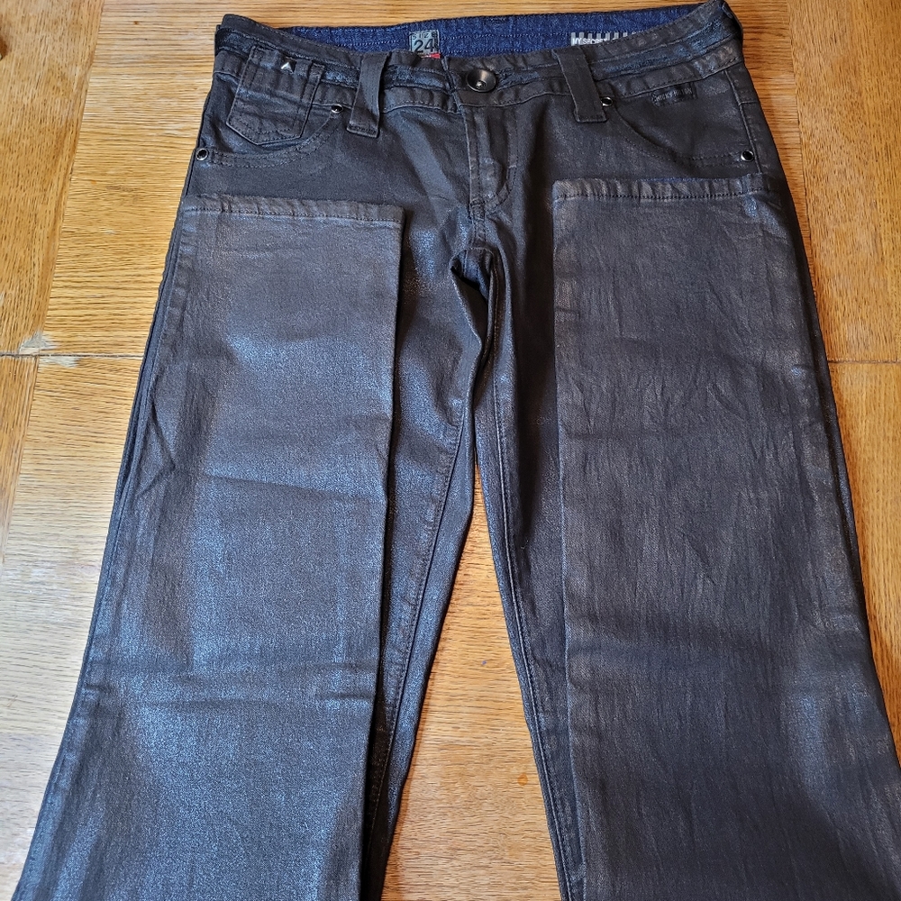 Chick by Nicky Hilton Jeans Coated Womens Size 24 Moto